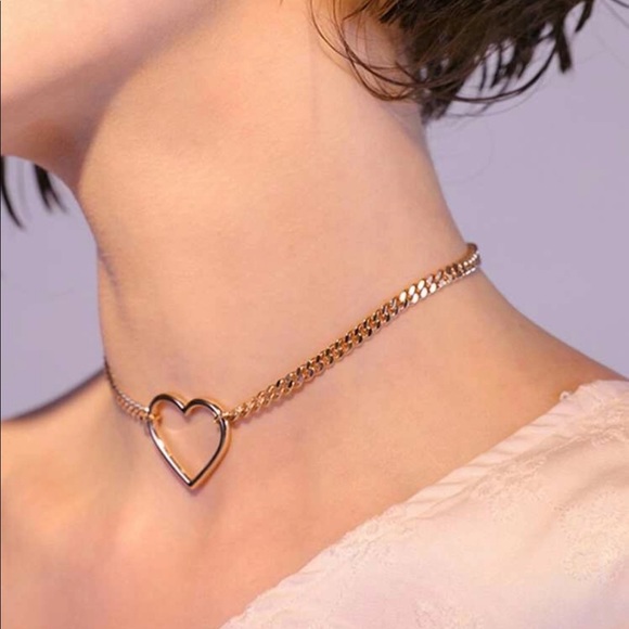 Jewelry - • Nadine • Open Heart Chain Choker